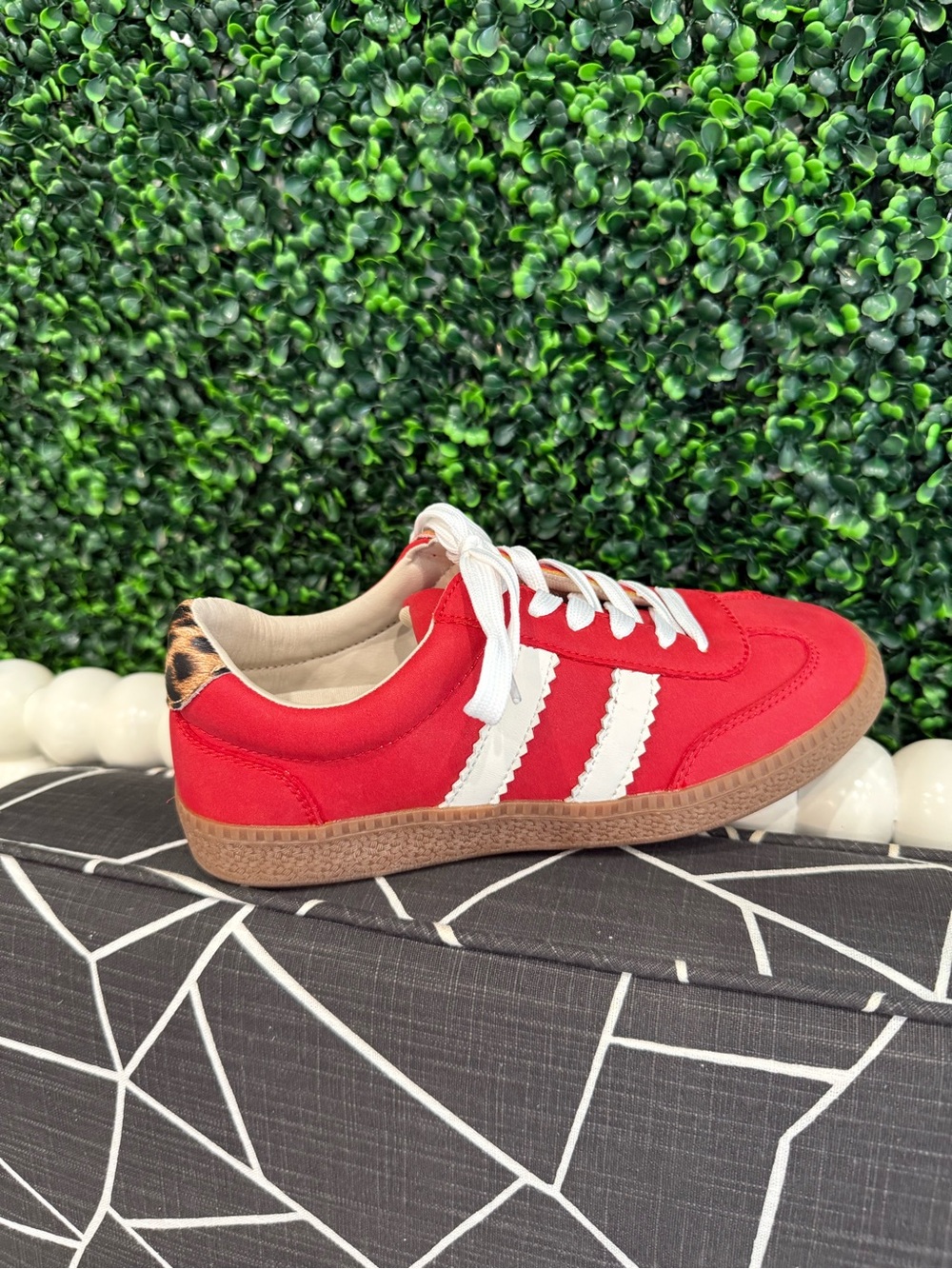 NEW Corkys Heads Up Red with Leopard Accent